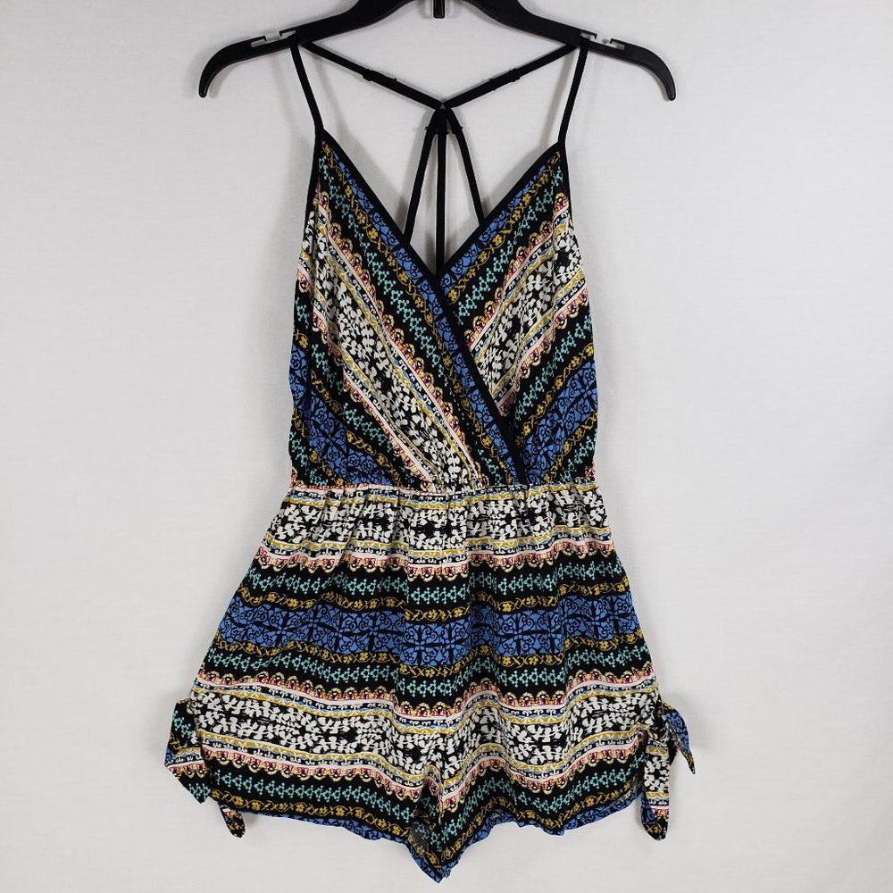 Xhilaration Strappy Romper V-Neck - Picture 1 of 7